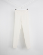 Off-white pants with wide waist