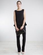 Black pants with wide waist