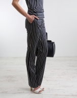 Navy blue/white striped pants