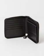 Black jaquard RV wallet with change purse inside