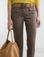 Green khaki pants