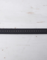 Navy blue leather belt