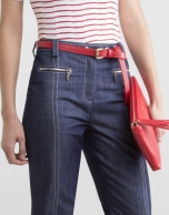 Jeans with zippers