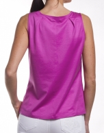 Cotton-silk top 