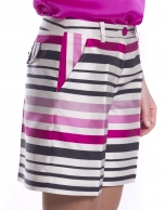 Striped bermudas