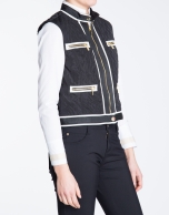 Black zippered vest