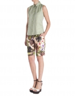 Floral print bermuda shorts