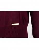 Bordeaux roll collar pullover