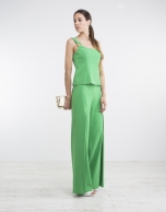 Green palazzo pants