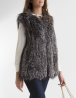 Grey fox vest