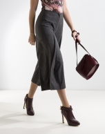 Gray culottes