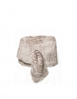 Beige rabbit fur shrug