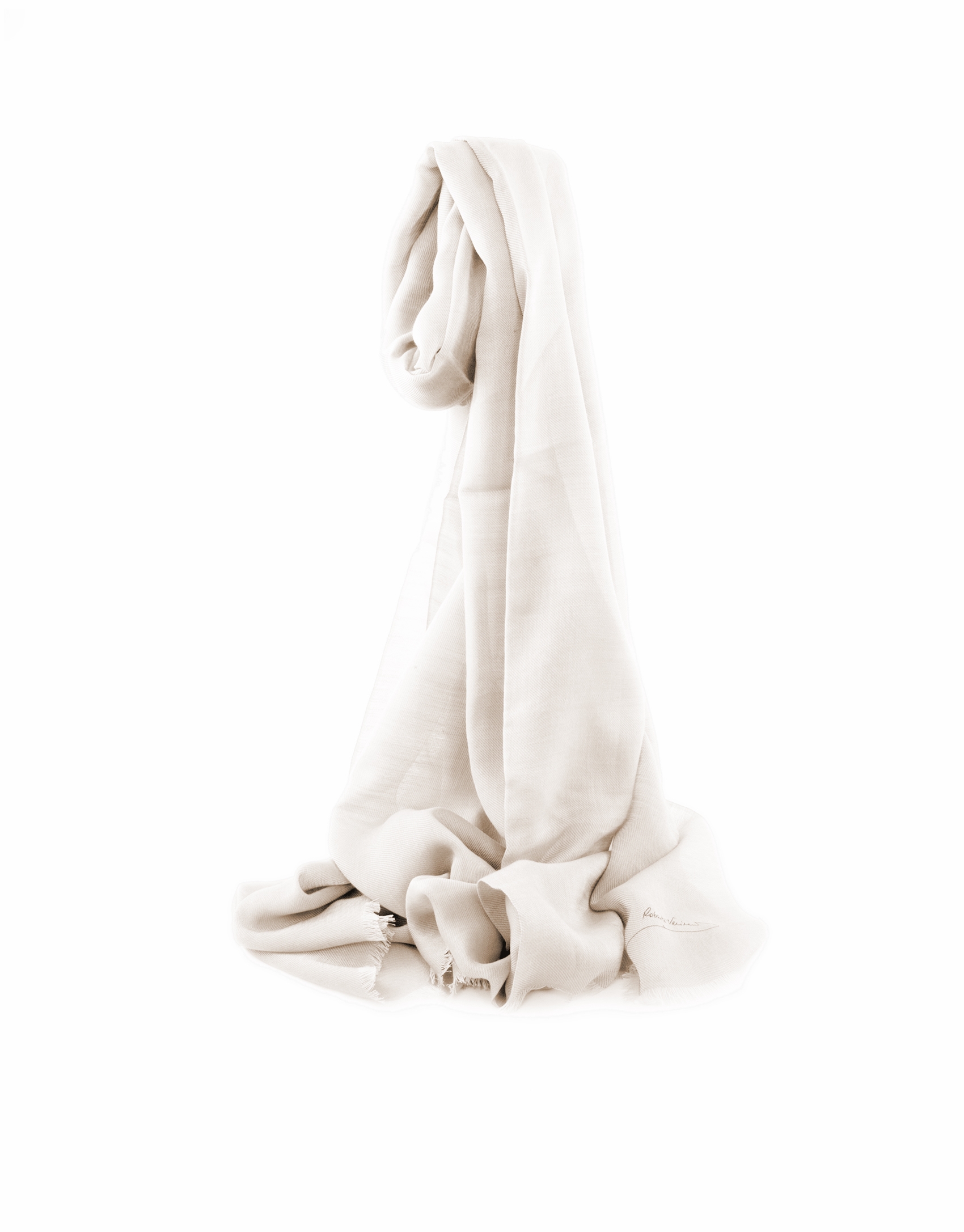 Foulard liso blanco