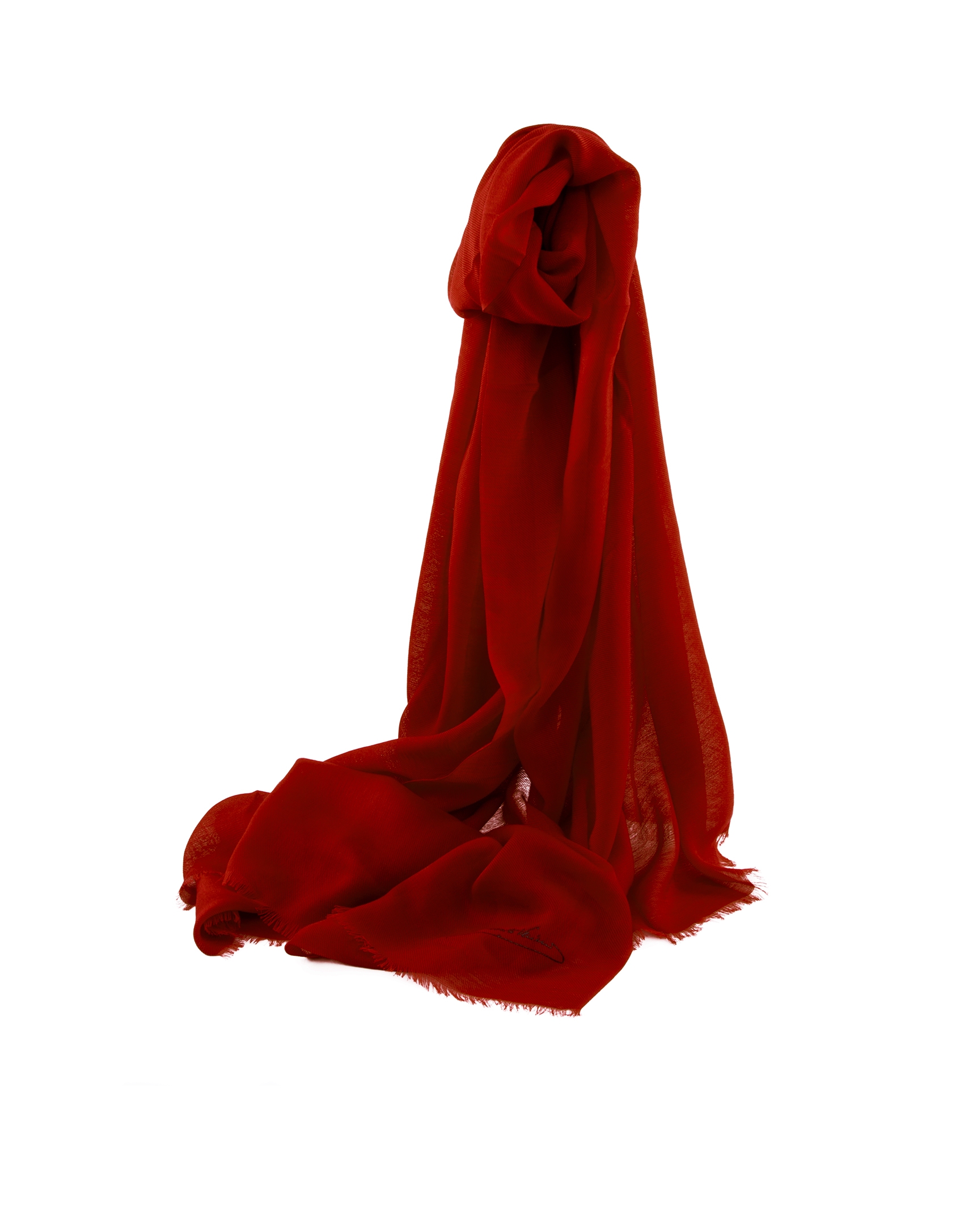 Foulard liso rojo vino