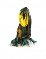 Foulard fantasía verdes