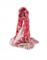 Foulard bordado rojo