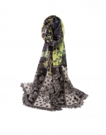 Foulard Jacquard verde