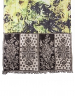 Foulard Jacquard verde