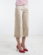 Pantalón culotte camel