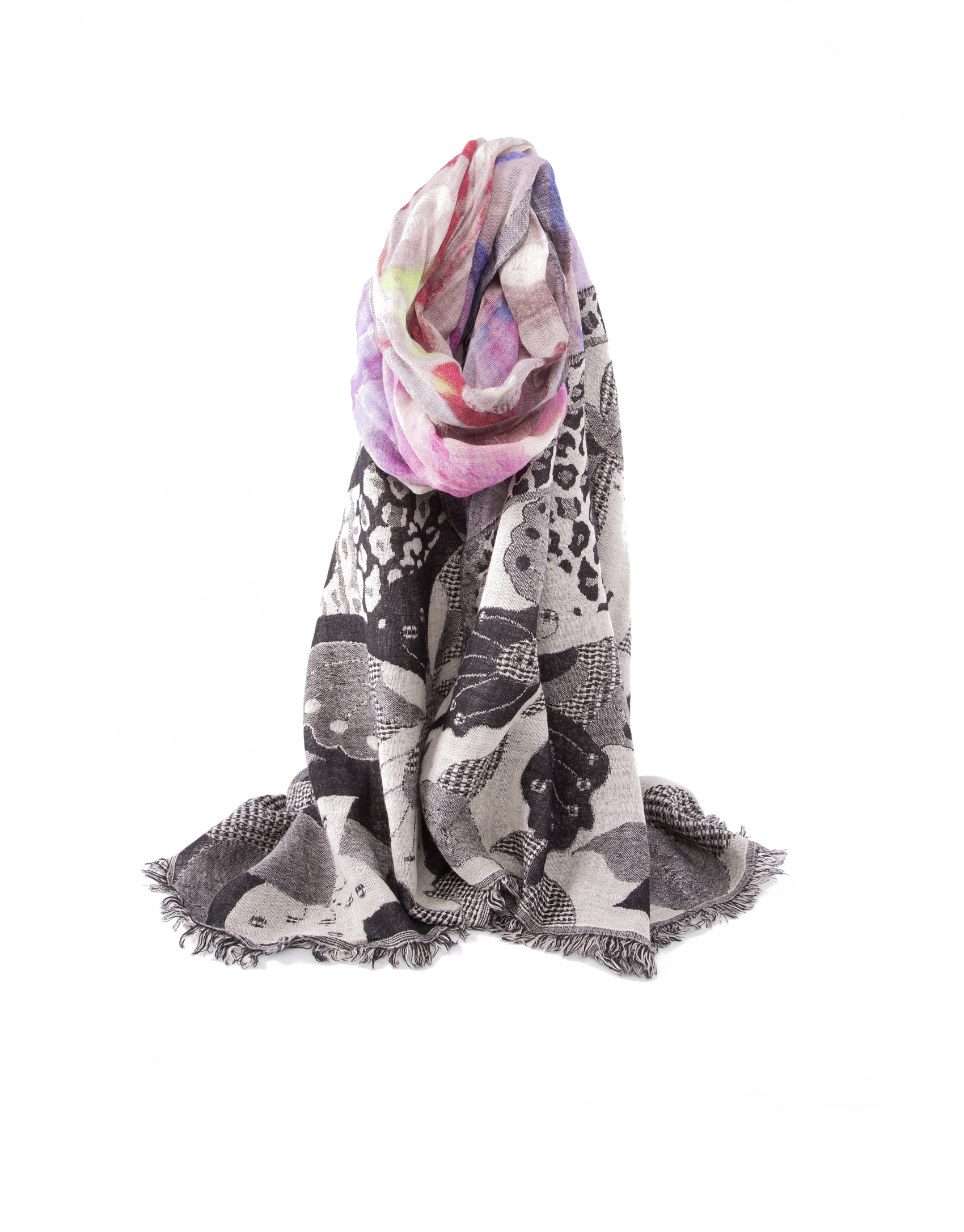 Animal print scarf