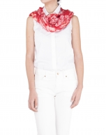 Foulard print floral rojo