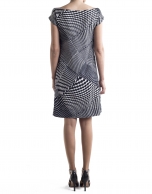 Geometric print sheath dress