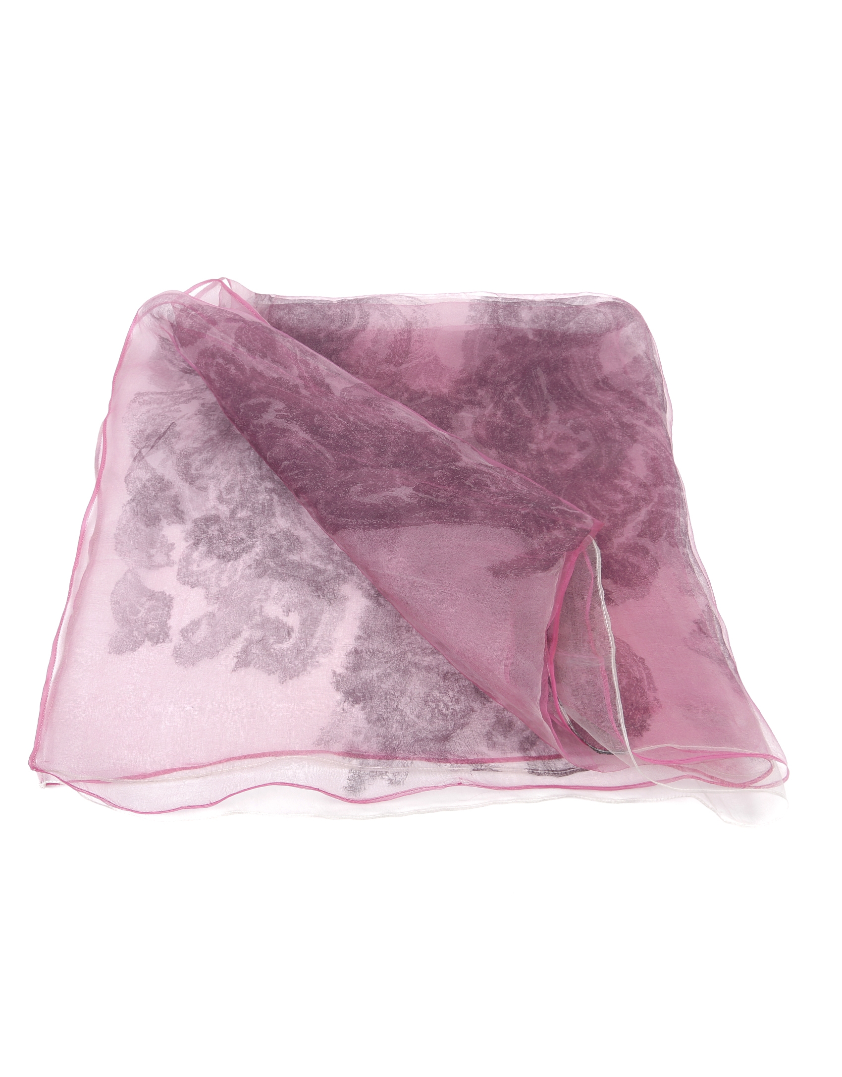 Foulard seda estampado fucsia