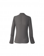 Blusa gris cuello mao