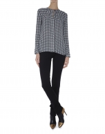 Hounds tooth print blouse 