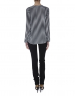 Hounds tooth print blouse 