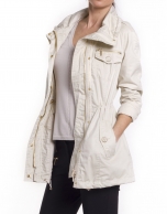 Trench largo beige