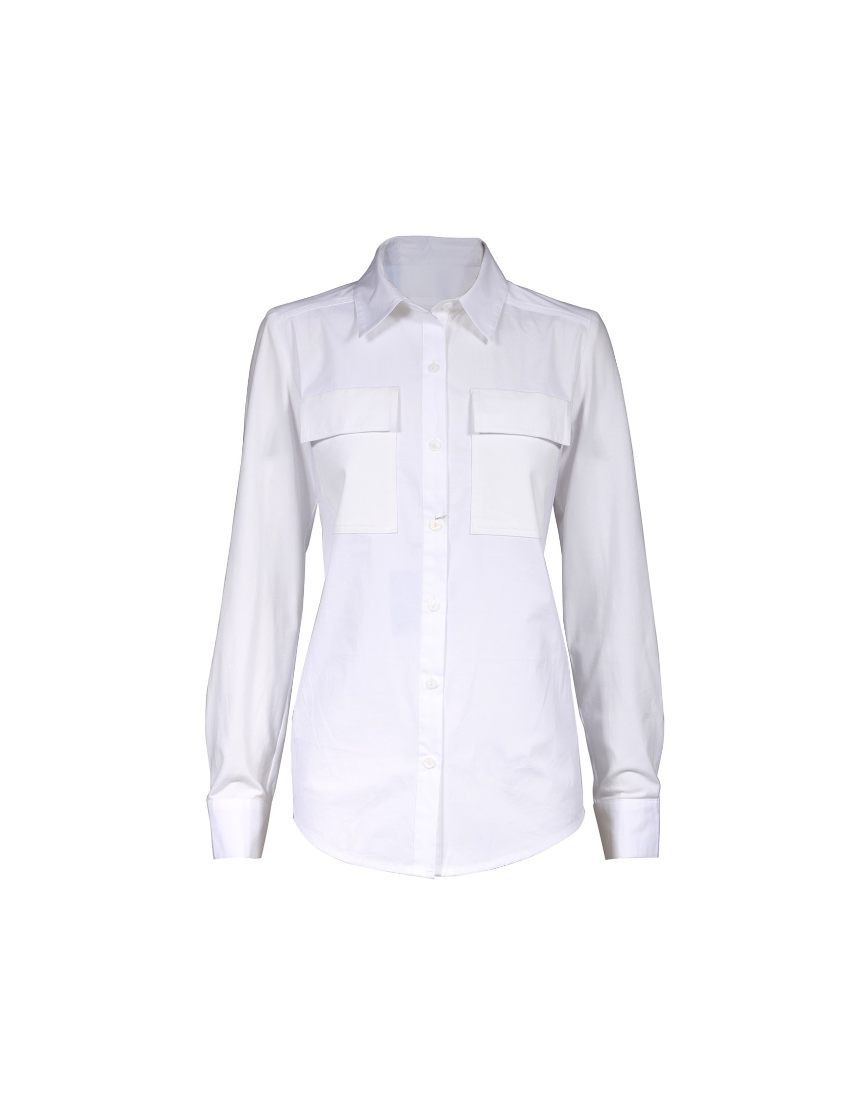 Camisa blanca dos bolsillos