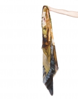 Foulard print cuadro mujer