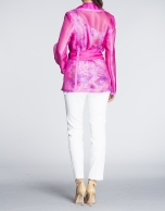 Coral transparent light jacket