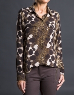 Camisa animal print verdes