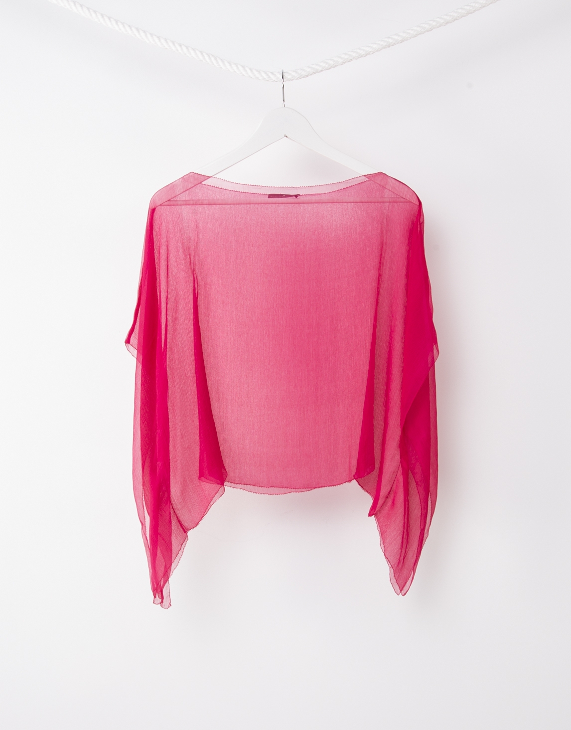 Plain pink shawl