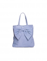 DAISY AZUL DENIM: Nobuck tote bag