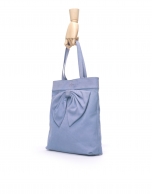 DAISY AZUL DENIM: Nobuck tote bag