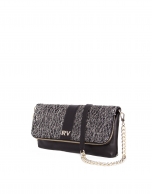 Bolso Clutch Martina Link tejido metalizado