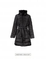 Black quilted coat