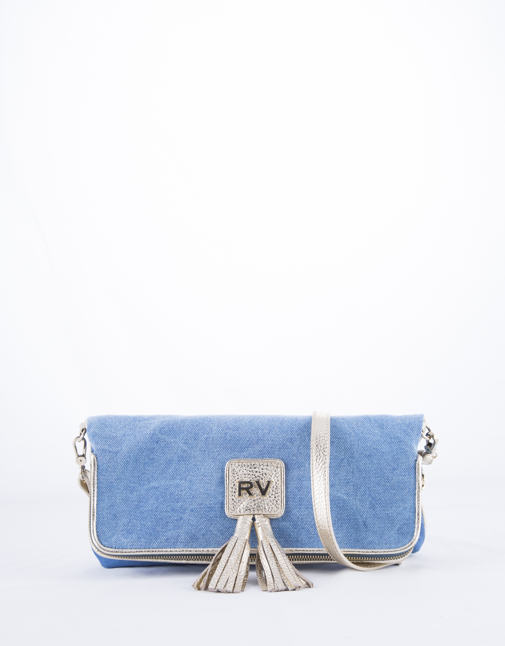 Blue  Martina Capri clutch bag