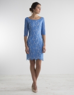 Blue lace dress