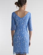 Blue lace dress