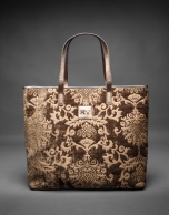 Bolso Africa Tap en tejido jaquard barroco bronce