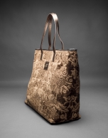 Bolso Africa Tap en tejido jaquard barroco bronce