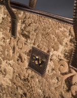 Bronze Africa Tap baroque brocade and jacquard bag 