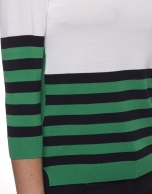 Long sleeve asymmetric striped jersey 