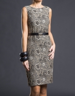 Black  gold damask dress