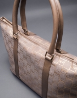 Jacquard Olalla bag with gilded lurex, cowhide and RV  logo 