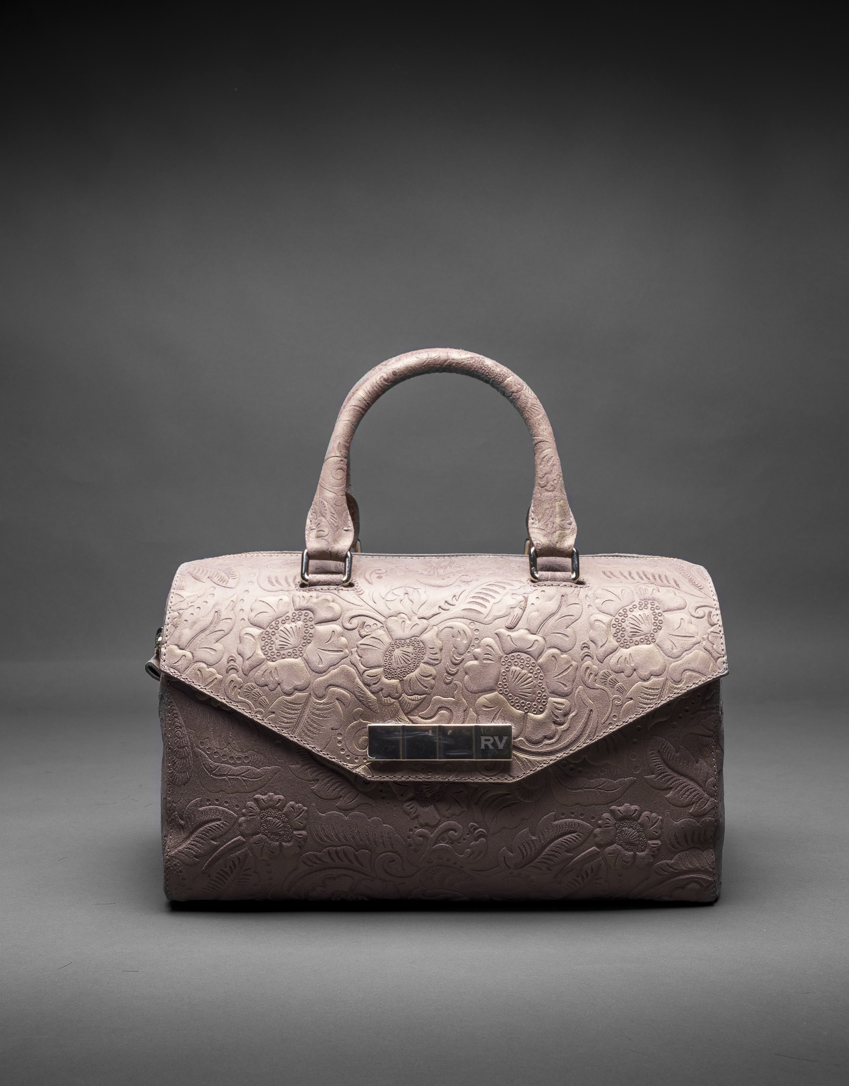 Brocade, leather and metallic Carmen Barroco bag 